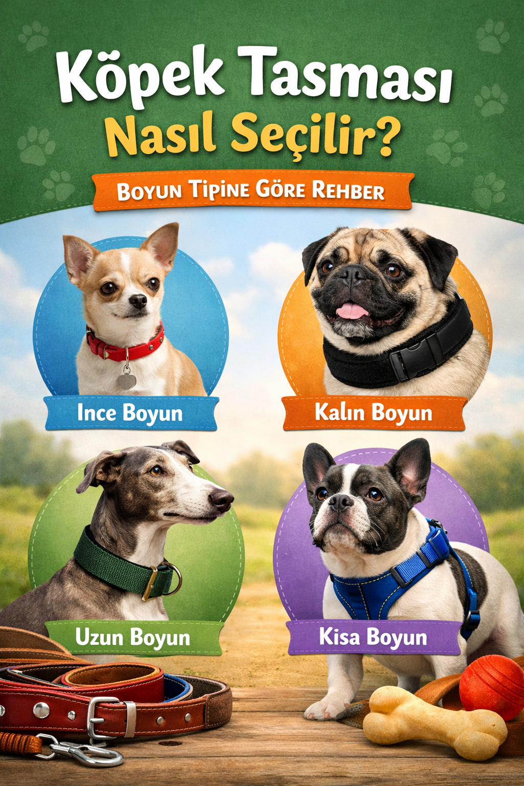 Köpek Tasması Nasıl Seçilir? Boyun Tipine Göre Rehber