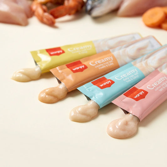 Wanpy 100'lü Karışık Kedi Krema Ödül Maması 100x14 gr